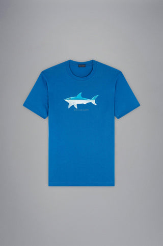 Paul & Shark - T-shirt manches courtes de coton Blue Silver Corvette "par Bixio" - LE CAPITAINE D'A BORD