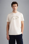 Paul & Shark - T-shirt manches courtes de coton logo doré - LE CAPITAINE D'A BORD