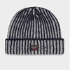 Paul & Shark - Tuque de laine 2 tons avec badge Fisherman - LE CAPITAINE D'A BORD