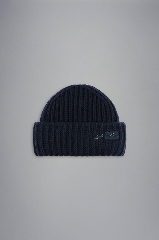 Paul & Shark - Tuque de laine avec écusson "aileron de requin" - LE CAPITAINE D'A BORD
