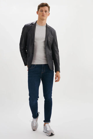 Regency - JOSHUA-N - Leather Blazer - LE CAPITAINE D'A BORD