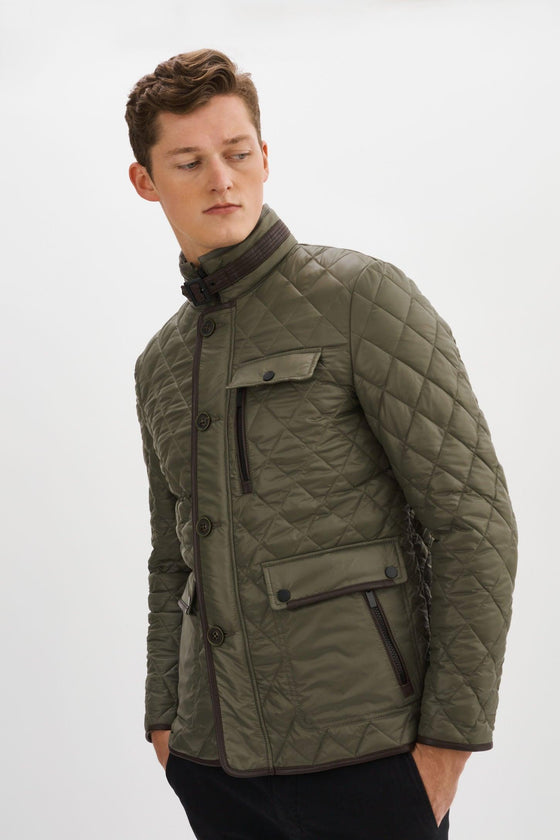 Regency - Major - Manteau matelassé avec cuir - LE CAPITAINE D'A BORD