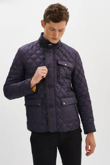  Regency - Major - Manteau matelassé avec cuir - LE CAPITAINE D'A BORD