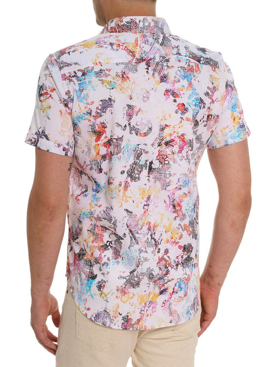 Robert Graham - Chemise manches courtes SPLASH OF COLOR - LE CAPITAINE D'A BORD