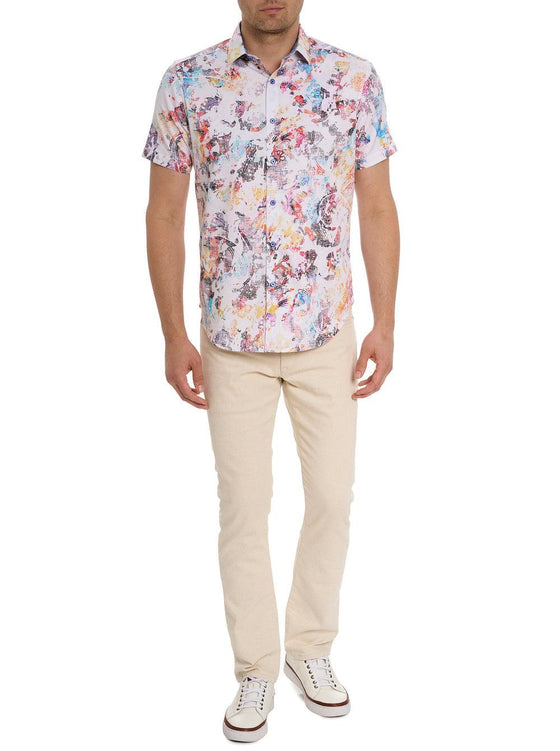 Robert Graham - Chemise manches courtes SPLASH OF COLOR - LE CAPITAINE D'A BORD