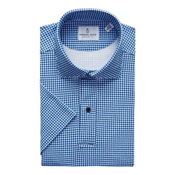 Emanuel Berg - Polo manches courtes de coton Albini 4Flex