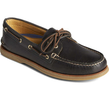  Sperry - Men's Gold A/O 2-Eye Orleans Leather - Noir - LE CAPITAINE D'A BORD