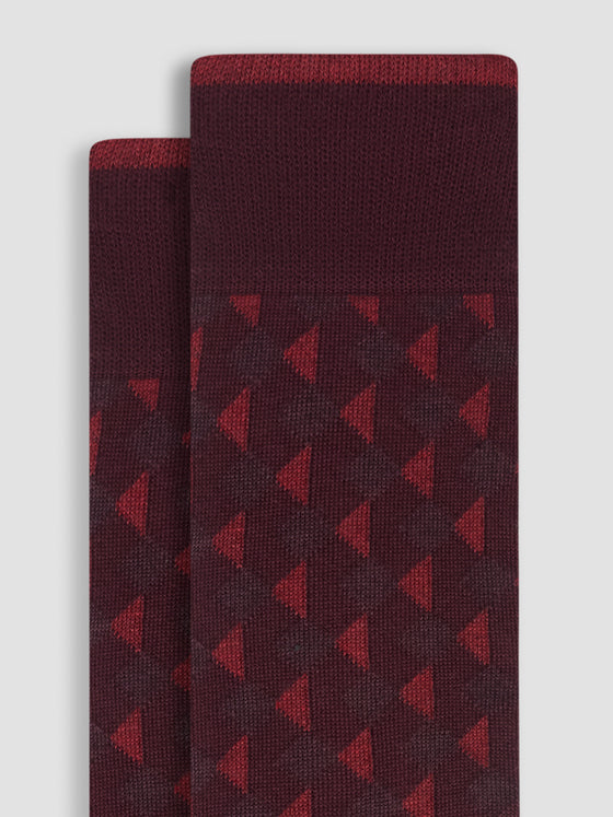 Bugatchi - Bas de coton et cachemire triangles