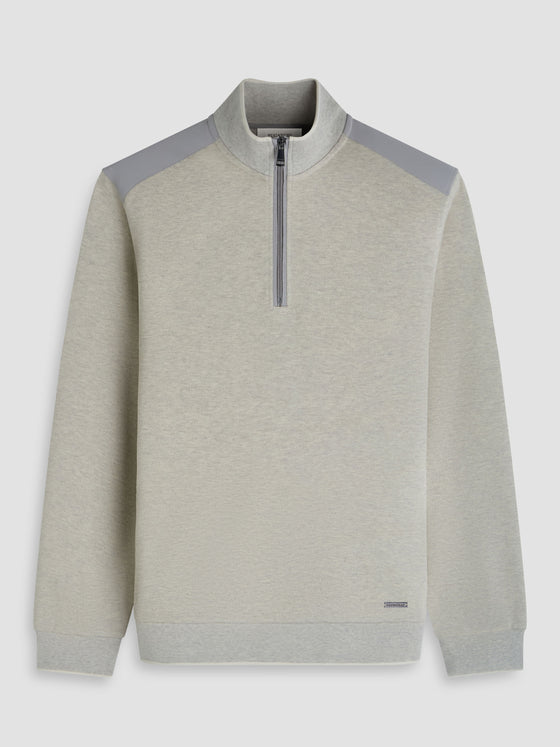 Bugatchi - Chandail col zip de coton et modal