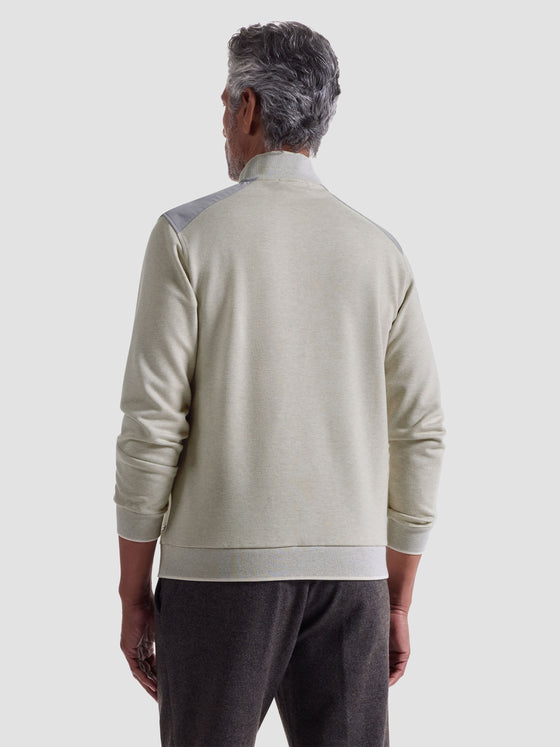 Bugatchi - Chandail col zip de coton et modal