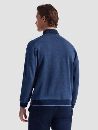 Bugatchi - Chandail col zip de coton et modal