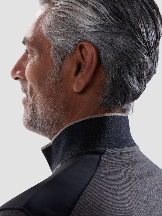 Bugatchi - Chandail col zip de coton et modal