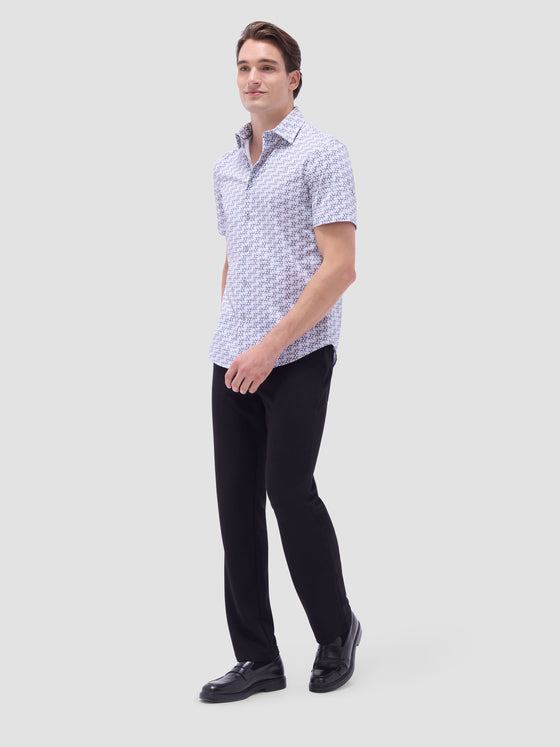 Bugatchi - Miles - Chemise motif pois manches courtes OOOHCOTTON©