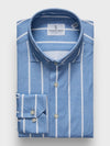 Emanuel Berg - Byron - Chemise manches longues à rayures Albini 4Flex - Modern Fit - Bleu