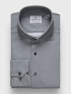 Emanuel Berg - Byron - Chemise manches longues vichy Albini 4Flex - Modern Fit - Gris