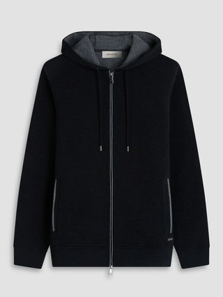Bugatchi - Cardigan zip à capuchon