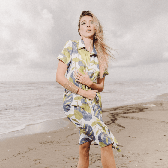 VLT's by Valentina's - 19M - Robe tunique florale de lin - LE CAPITAINE D'A BORD