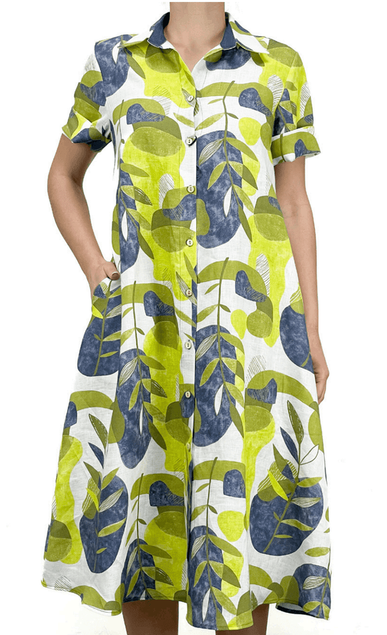 VLT's by Valentina's - 19M - Robe tunique florale de lin - LE CAPITAINE D'A BORD