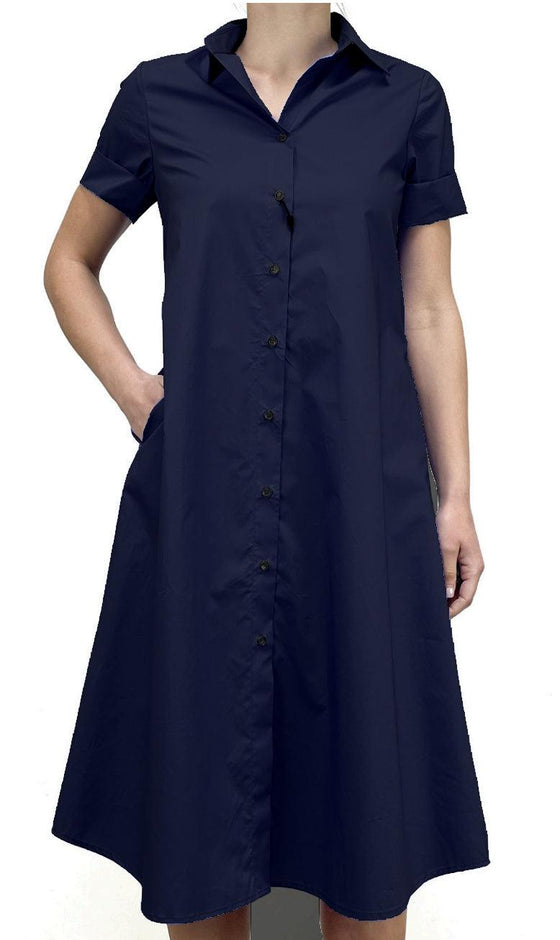 VLT's by Valentina's - 315 - Robe tunique unie de coton - LE CAPITAINE D'A BORD