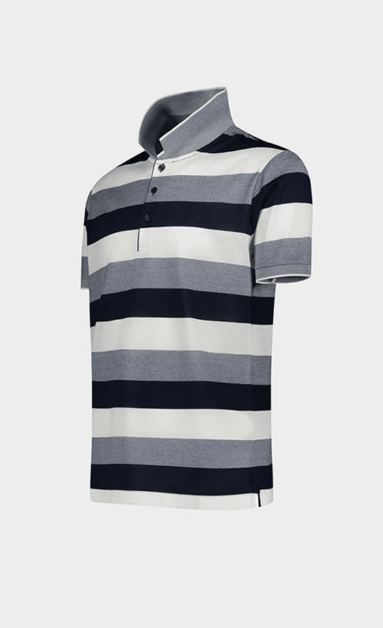 Paul & Shark - Polo rayé manches courtes coton piqué - LE CAPITAINE D'A BORD