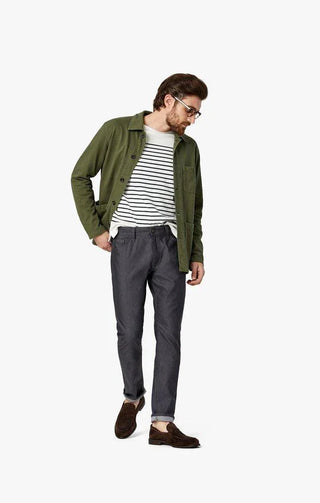 34 heritage - Cool Antracite Reversed Twill - LE CAPITAINE D'A BORD
