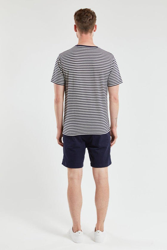 Armor-Lux - T-shirt rayé Heritage coton et lin - LE CAPITAINE D'A BORD