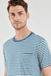 Armor-Lux - T-shirt rayé Heritage coton et lin - LE CAPITAINE D'A BORD