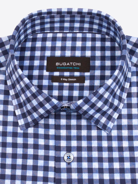 Bugatchi - Chemise manches longues à carreaux OoohCotton® - LE CAPITAINE D'A BORD