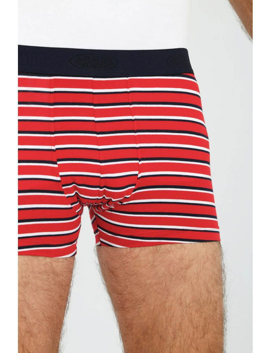 Armor-Lux - Boxer rayé de coton extensible - LE CAPITAINE D'A BORD