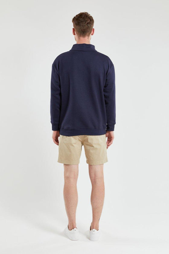 Armor-Lux - Chandail col montant uni pour homme - LE CAPITAINE D'A BORD