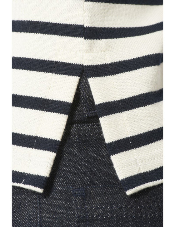 Armor-Lux - Coursive - Marinière coton équitable manches courtes - Ivoire/Marine - LE CAPITAINE D'A BORD