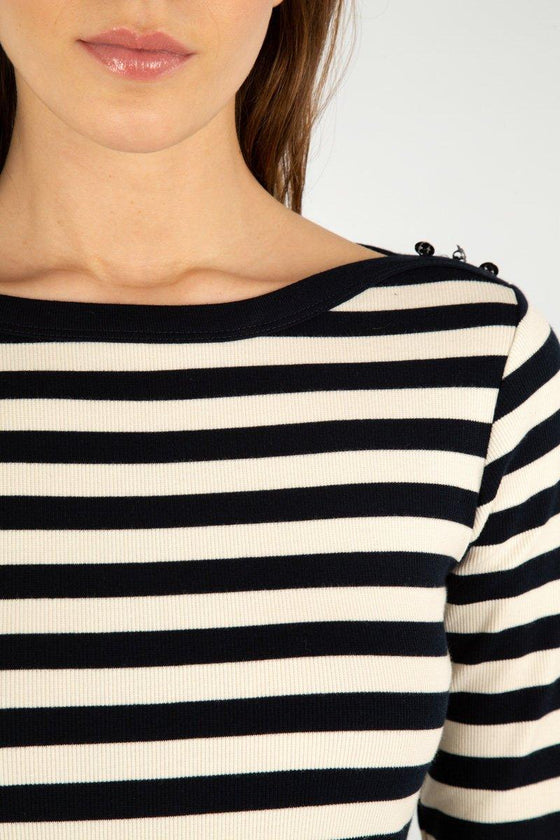 Armor-Lux - Erquy - Marinière coton extensible pour femme - LE CAPITAINE D'A BORD