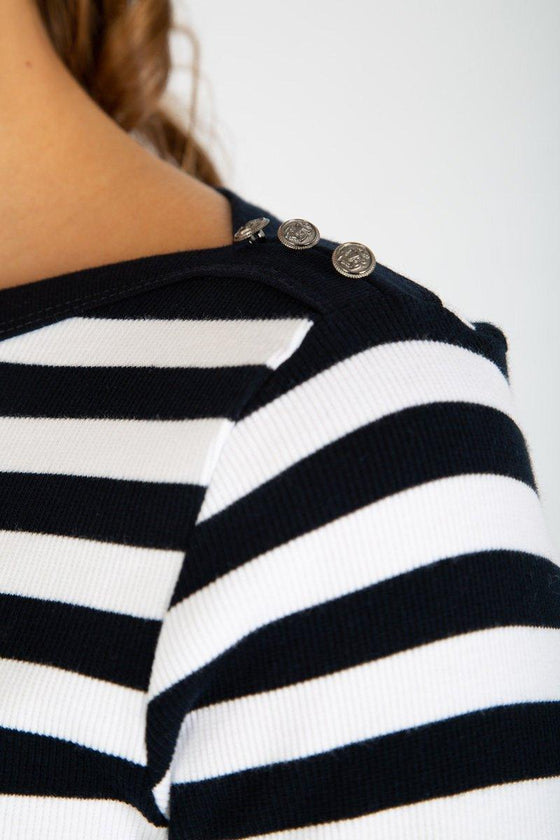 Armor-Lux - Erquy - Marinière coton extensible pour femme - LE CAPITAINE D'A BORD