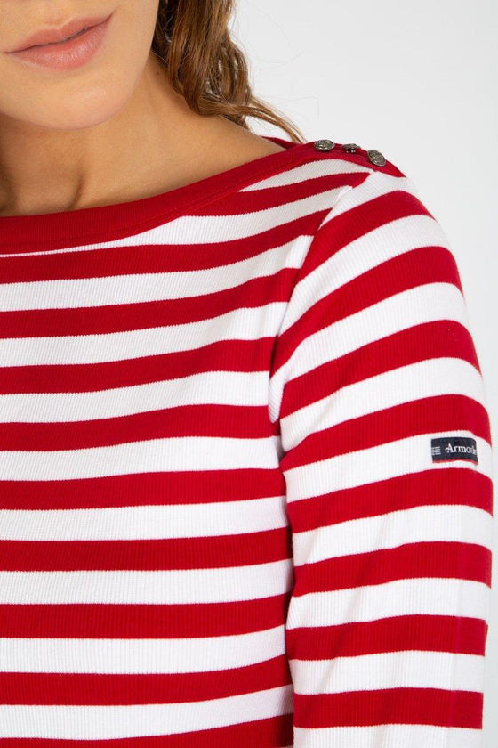 Armor-Lux - Erquy - Marinière coton extensible pour femme - LE CAPITAINE D'A BORD