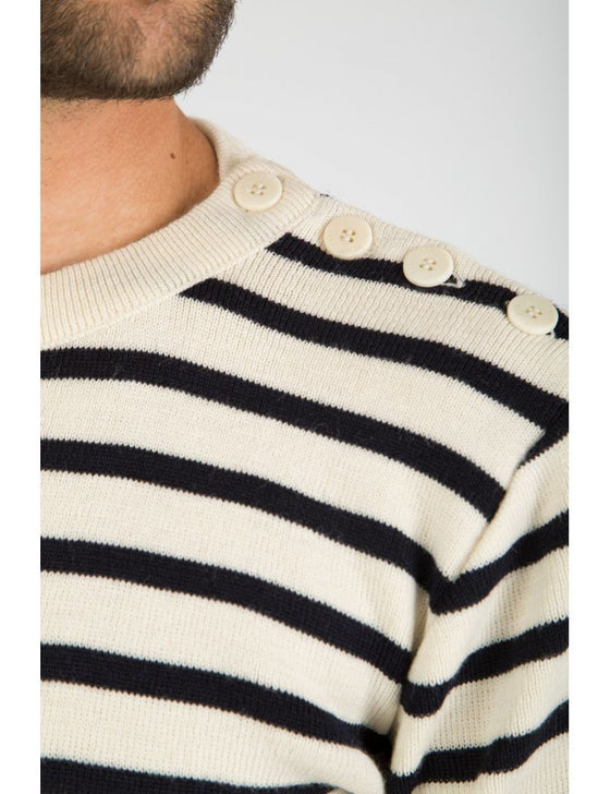Armor-Lux - Fouesnant - Pull de laine à rayures (disponible en plusieurs couleurs) - LE CAPITAINE D'A BORD