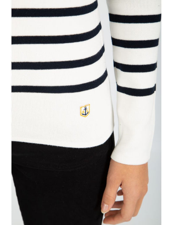 Armor-Lux - Groix - Pull marin de coton à rayures (plusieurs couleurs disponibles) - LE CAPITAINE D'A BORD
