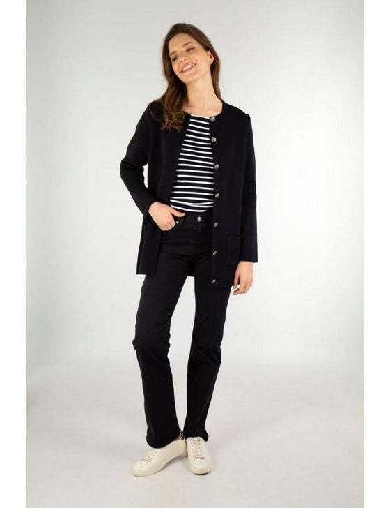 Armor-Lux - Mellac - Cardigan long de laine - LE CAPITAINE D'A BORD