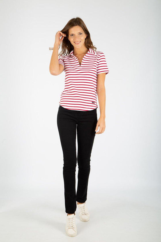 Armor-Lux - Quille - Polo à rayures de coton épais manches courtes - LE CAPITAINE D'A BORD