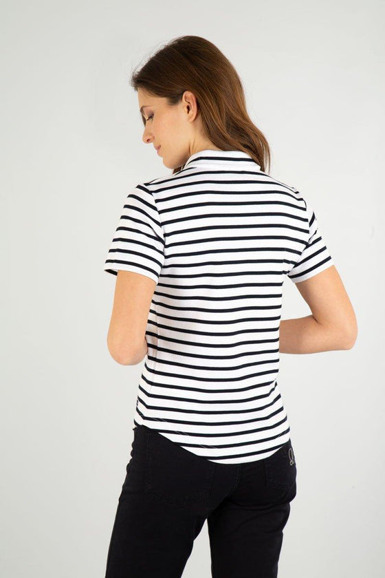 Armor-Lux - Quille - Polo à rayures de coton épais manches courtes - LE CAPITAINE D'A BORD