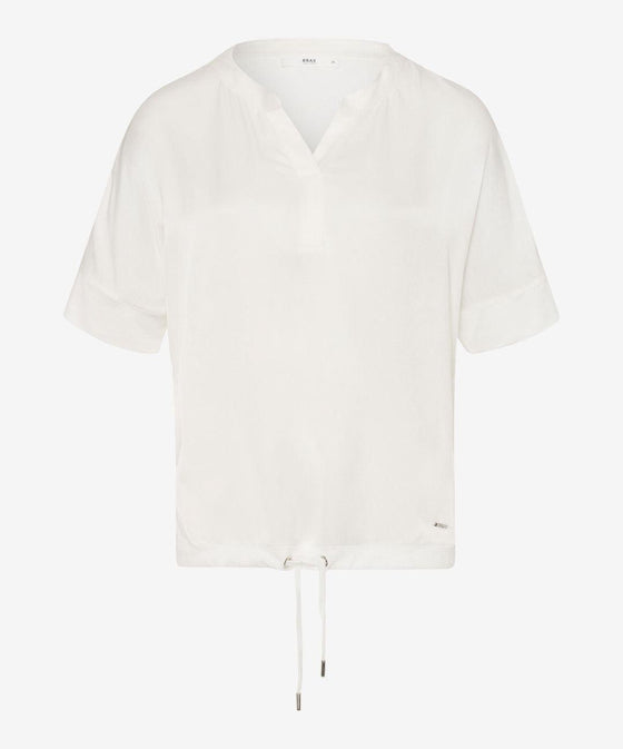 BRAX - Cila - Blouse manches courtes de coton/modal - LE CAPITAINE D'A BORD
