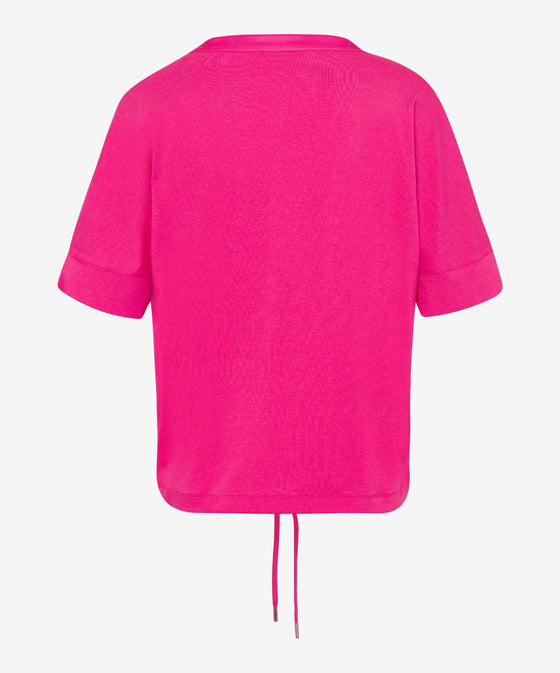 BRAX - Cila - Blouse manches courtes de coton/modal - LE CAPITAINE D'A BORD