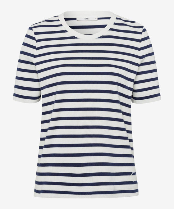 BRAX - Cira - T-shirt rayé de coton - LE CAPITAINE D'A BORD