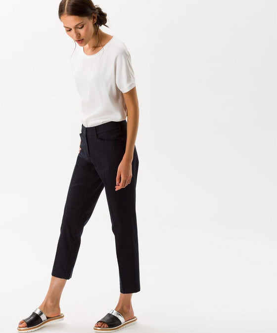 BRAX - Mara Sun - Pantalon capri de coton satin - LE CAPITAINE D'A BORD