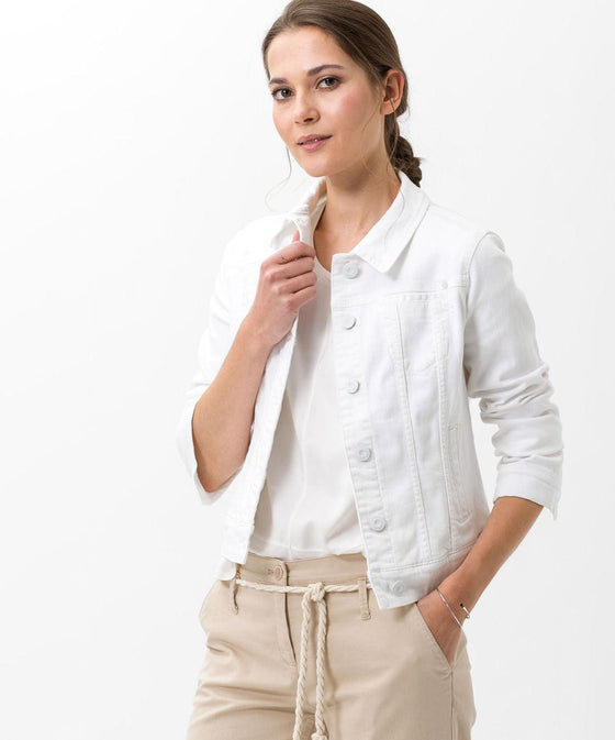 BRAX - Miami - Blouson de jeans extensible - Blanc - LE CAPITAINE D'A BORD