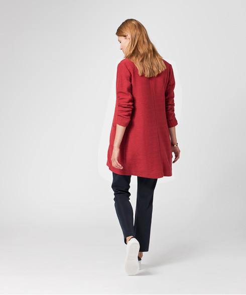 BRAX - Romy - Cardigan long de coton - Bourgogne - LE CAPITAINE D'A BORD - 2