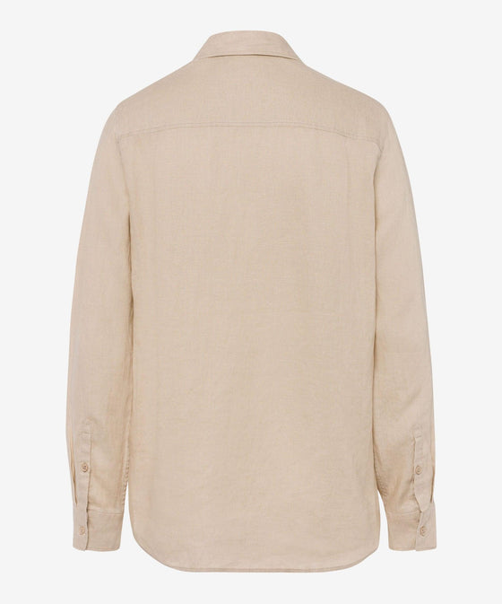 BRAX - Victoria - Blouse unie de lin - LE CAPITAINE D'A BORD