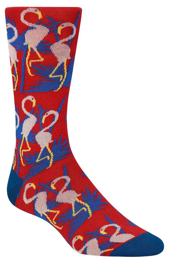 Bugatchi - Bas de coton mercerisé flamants - LE CAPITAINE D'A BORD