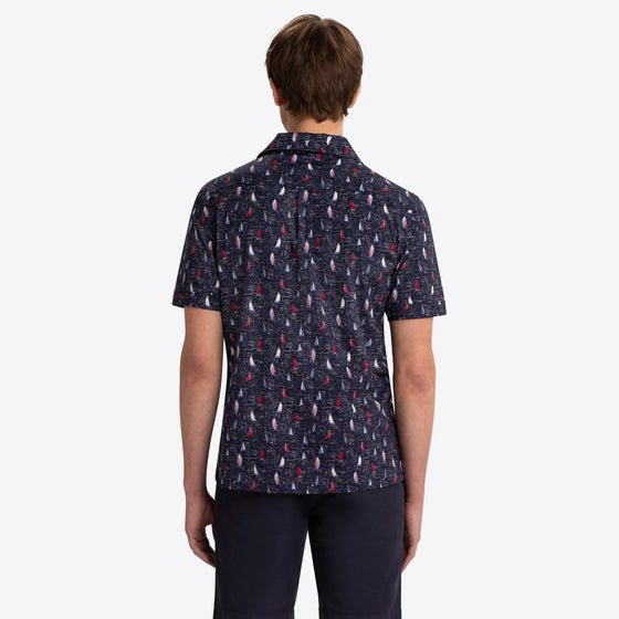 Bugatchi - Chemise Cole Ooohcottom Camp imprimé voiliers - LE CAPITAINE D'A BORD