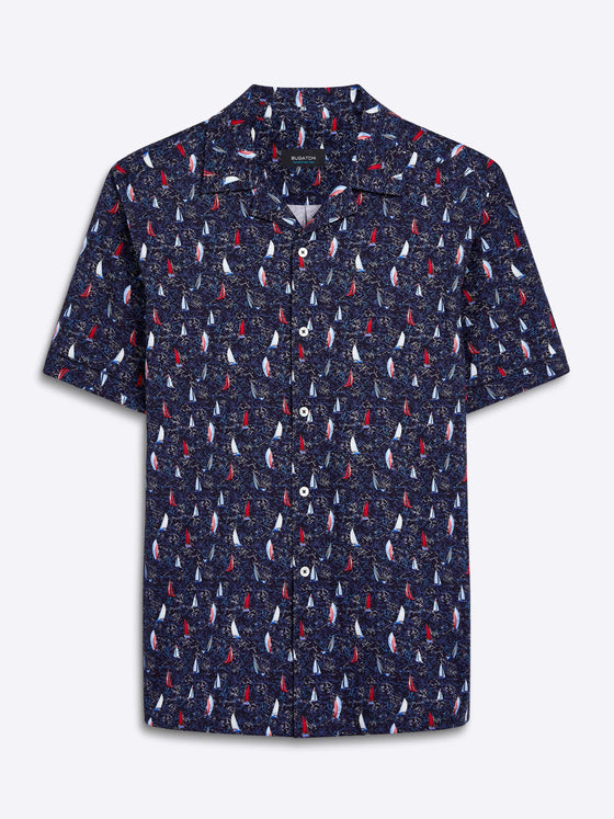 Bugatchi - Chemise Cole Ooohcottom Camp imprimé voiliers - LE CAPITAINE D'A BORD