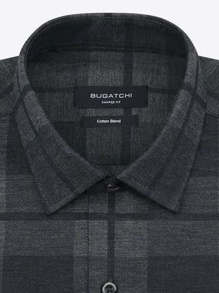 Bugatchi - Chemise manches longues à carreaux coton/viscose - LE CAPITAINE D'A BORD